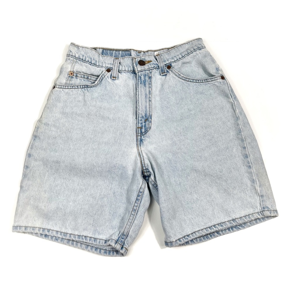 Levi’s Vintage Orange Tab 550 Relaxed Fit Light Wash Mom Shorts 100% Cotton 29 - Picture 1 of 8